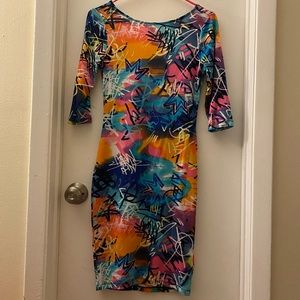 Nicki Manaj 3/4 sleeve dress